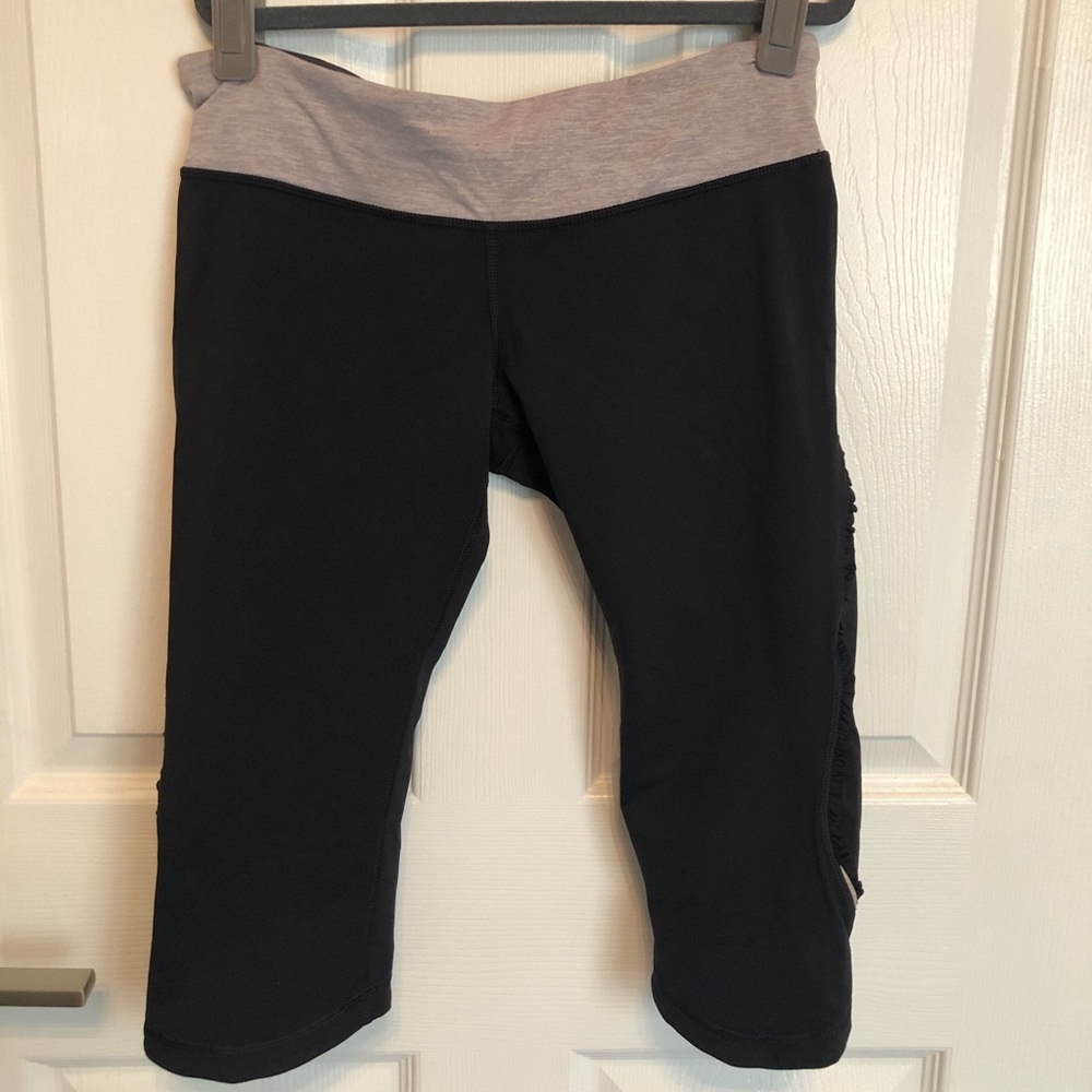 Lululemon Cropped Leggings with Ruffle